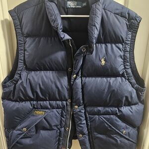 Polo By Ralph Lauren Down Puffer Vest Navy Size XL